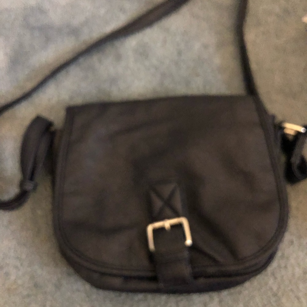 Crossbody navy blue bag